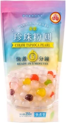 Color Tapioka Pearl, błyskawiczne perełki do Bubble Tea kolorowe 250g - WuFuYuan