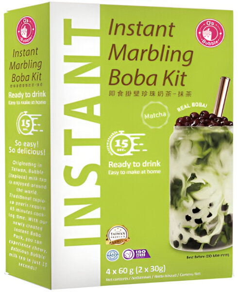 Zestaw instant do herbaty Bubble Tea Boba Matcha 240g - O's Bubble