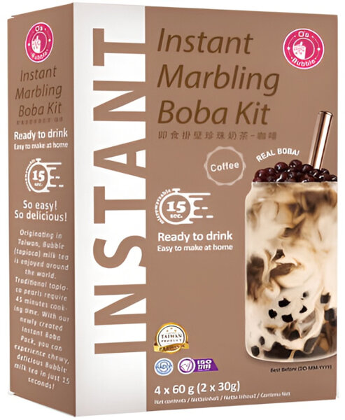 Zestaw instant do herbaty Bubble Tea Boba Coffee 240g - O's Bubble