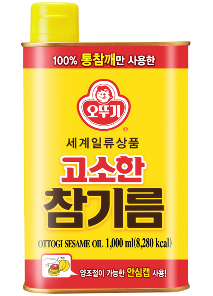Olej sezamowy z prażonych ziaren 1L Ottogi Korea