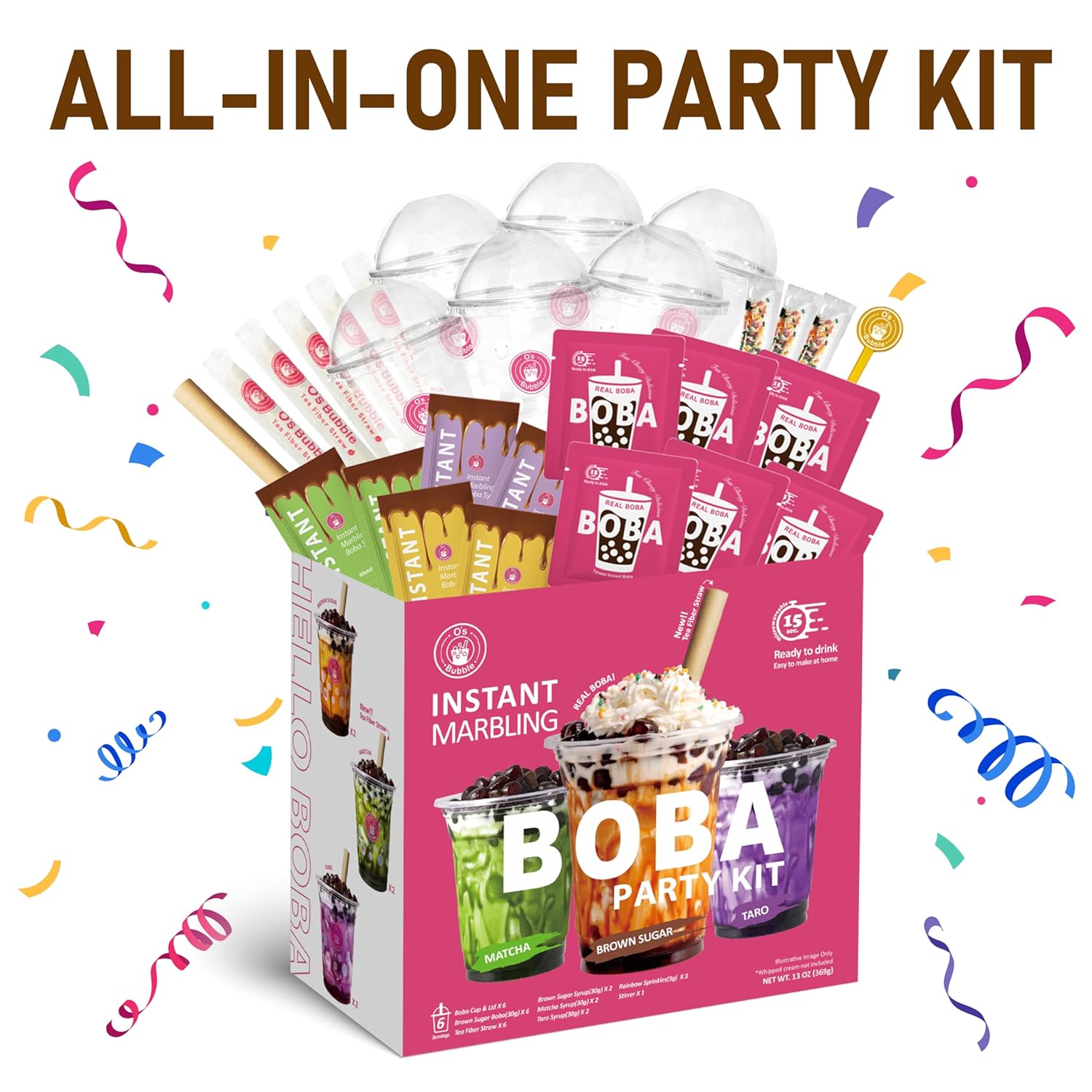 Zestaw do przygotowania boba tea O's Bubble Party Kit