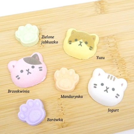 Wafu Ramune & Konpeito - Kotki, ręcznie robione cukierki z Kioto, miks smaków 71g - Kyoto Marun