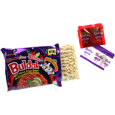 Ramyun Buldak o smaku ostrego kurczaka Habanero Lime, ogniście ostry 135g - Samyang
