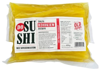 Rzodkiew daikon marynowana do sushi, bez konserwantów 650g - Old Friends