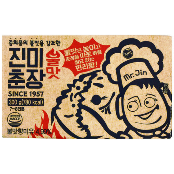 Pasta Chunjang (Jjajang) z czarnej fasoli, ostra 300g - Jinmi