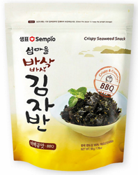 Chipsy z alg morskich o smaku BBQ 50g - Sempio