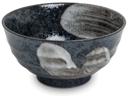 Zestaw misek do udonu czarno-szarych, Ansen 4 elementy - Edo Japan