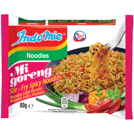 Makaron Instant Mi Goreng Pedas, pikantny 5 x 80g - Indomie