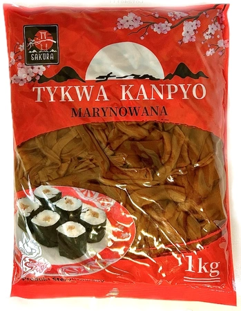 Tykwa Kanpyō w zalewie karmelowej cięta kawałki 1kg - Sakura