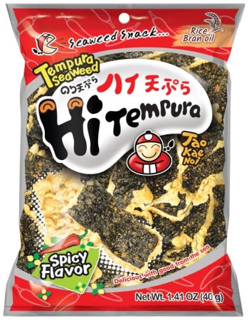 Chipsy Hi Tempura, algi nori w tempurze, pikantne 40g - Tao Kae Noi