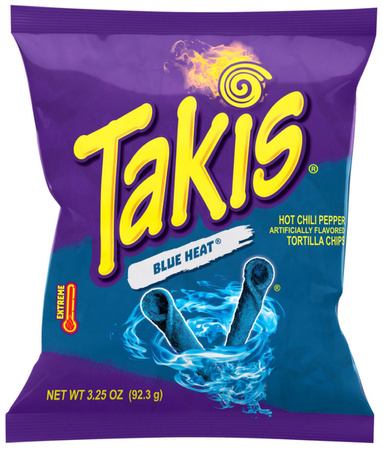 Chipsy Takis Tortilla Blue Heat, ekstra ostre 92g - Barcel