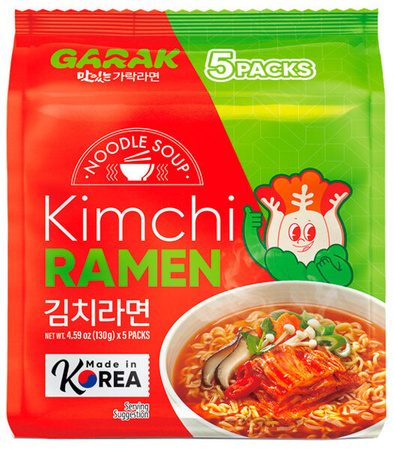 Zupa Kimchi Ramen o smaku kimchi 5 x 120g - Garak