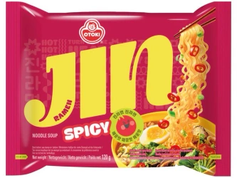 Zupa makaronowa Jin Ramen Spicy, bardzo ostra 120g - Ottogi