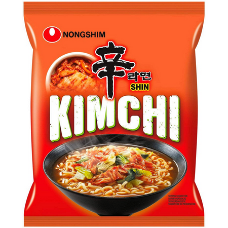 Zupa makaronowa Shin Kimchi Ramyun, ostra 20 x 120g (cały karton) - Nongshim