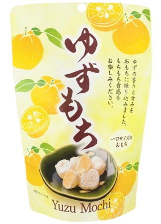 Yuzu Mochi, oryginalne ryżowe ciasteczka japońskie o smaku yuzu 130g - Seiki