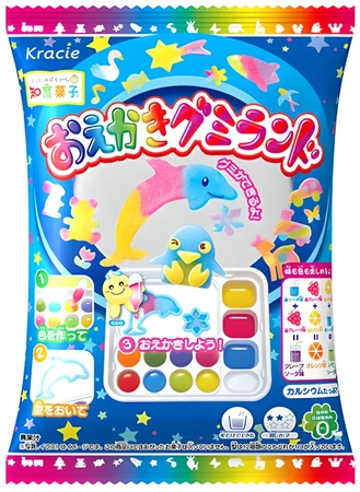 Zestaw DIY Popin Cookin Colorful Gummy Oekaki-Land 27g - Kracie