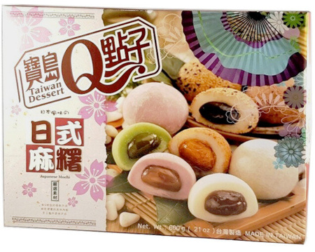 Mochi kulki ryżowe Mix smaków 600 g  - Taiwan Dessert