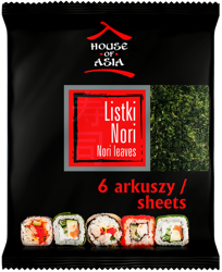 Algi Listki Nori do sushi 6 sztuk - House of Asia