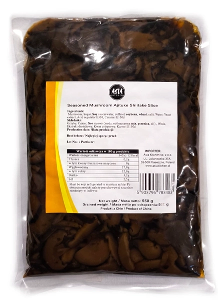 Ajitsuke Shiitake, grzyby w słodkiej zalewie 500g - Nobi
