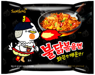 Ramyun Buldak o smaku ostrego kurczaka, ogniście ostry 140g - Samyang