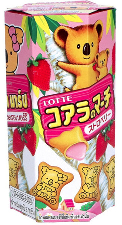 Koala's March Strawberry Biscuit ciasteczka truskawkowe 37g - Lotte