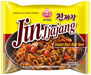 Danie Jin Jjajang Smoked Black Bean, smak wędzonej fasoli 135g - Ottogi