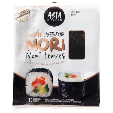 Algi Sushi Nori Premium Gold 10 szt - Asia Kitchen