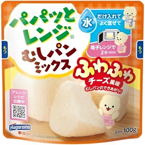 Ciasto do zrobienia w mikrofali DIY Steamed Bread Mushi-Pan Cheese 100g - Hagoromo