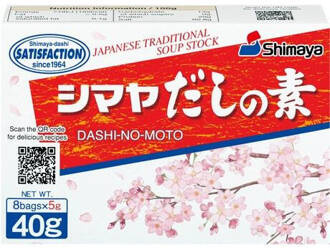 Dashi no Moto, bulion dashi z tuńczyka bonito 40g (8 x 5g) - Shimaya