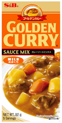 Golden Curry Mild (łagodne) 92g - S&B - danie w 30 min