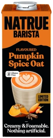 Napój, mleko owsiane Pumpkin Spice wegańskie z aromatem korzennej dyni 6 x 1l - Natrue Barista