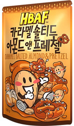 Migdały prażone smak słony karmel i precle, torebka 120g - HBAF