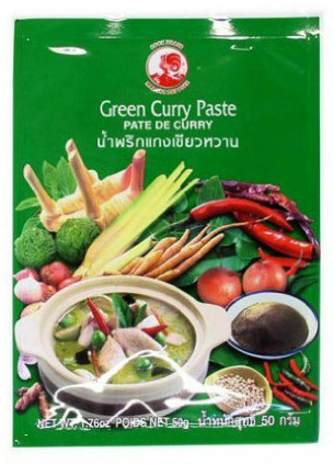 Pasta curry zielona 50g - Cock Brand
