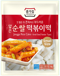 Kluski ryżowe do Tteokbokki, małe słupki 1kg - Jongga