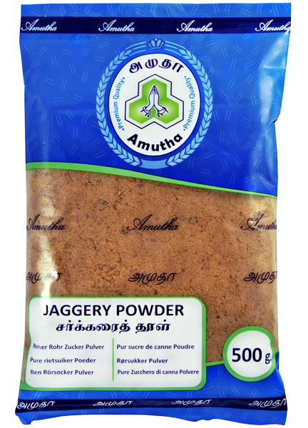 Cukier trzcinowy jaggery, kruszony 500g - Amutha