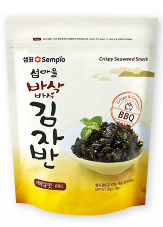 Chipsy z alg morskich o smaku BBQ 50g - Sempio