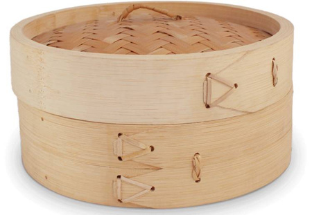 Parowar bambusowy okrągły - 1 piętro, średnica 20 cm - Emro Aziatica