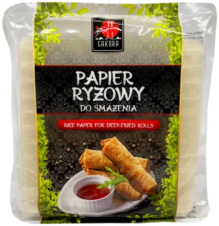 Papier ryżowy kwadratowy do smażenia 16cm, 300g - Sakura