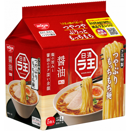 Zupa Raoh Shoyu Ramen o smaku kurczaka i sosu sojowego 5 x 101g - Nissin