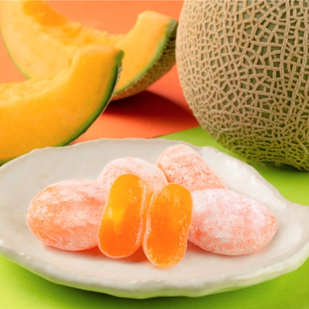 Mochi Melon, oryginalne ryżowe ciasteczka japońskie o smaku melona z Hokkaido 130g - Seiki