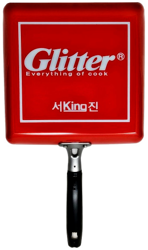 Patelnia aluminiowa do tamagoyaki, kwadratowa 25 x 25 cm - Glitter King Seojin