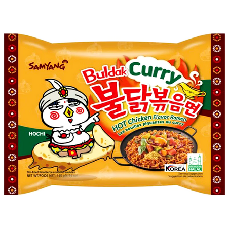 Ramyun Buldak o smaku ostrego kurczaka curry, ogniście ostry 135g - Samyang