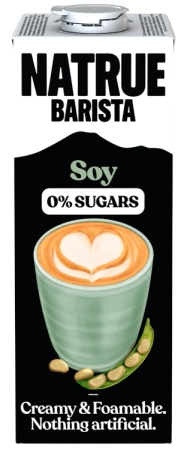 Natrue Barista Soy Drink 0% Sugars, napój sojowy bez cukru 1l - Natrue