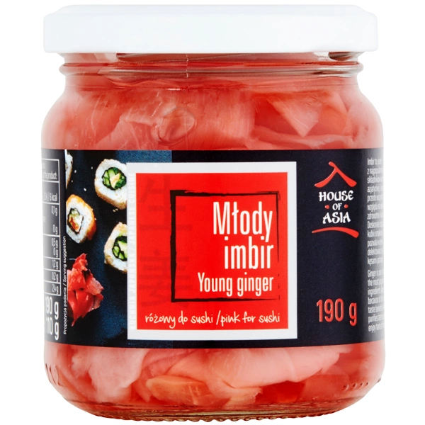 Imbir marynowany różowy 190g - House of Asia