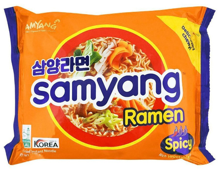 Zupa Samyang Original Ramen o smaku wołowiny, pikantna 120g - Samyang