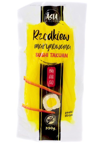 Rzodkiew Oshinko (Takuan) marynowana, pocięta 350g - Asia Kitchen