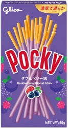 Pocky paluszki o smaku owoców leśnych Blueberry & Raspberry Flavour 55g - Glico