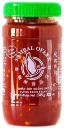 Sambal Oelek (chili 64%) z dodatkiem czosnku 225ml - Flying Goose