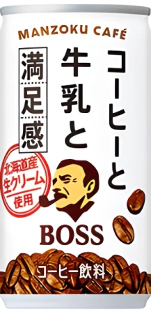 Kawa BOSS Manzoku Milk mleczna 185ml - Suntory