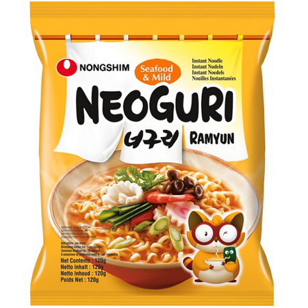 Zupa makaronowa Neoguri Ramyun z owocami morza, lekko pikantna 120g - Nongshim